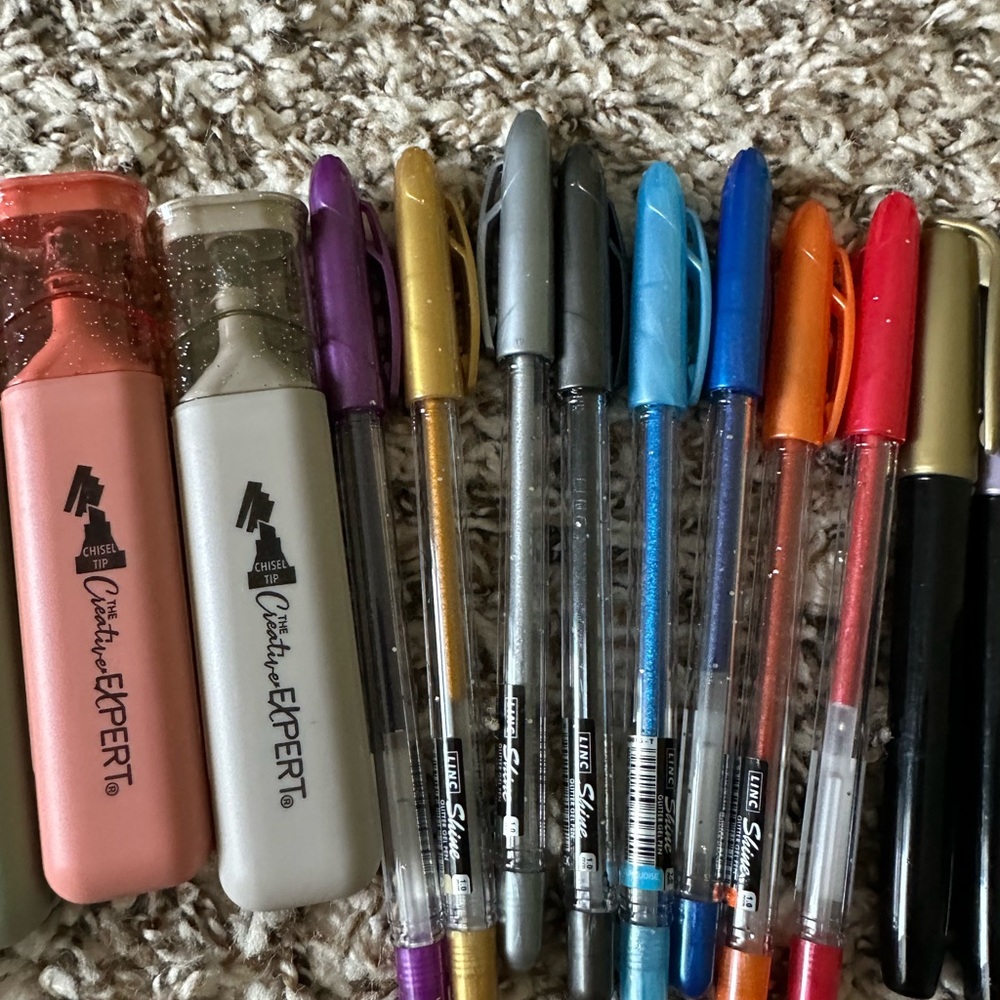 Assorted Highlighter & Gel Pen Set - Sparkles - Picture 3 of 4